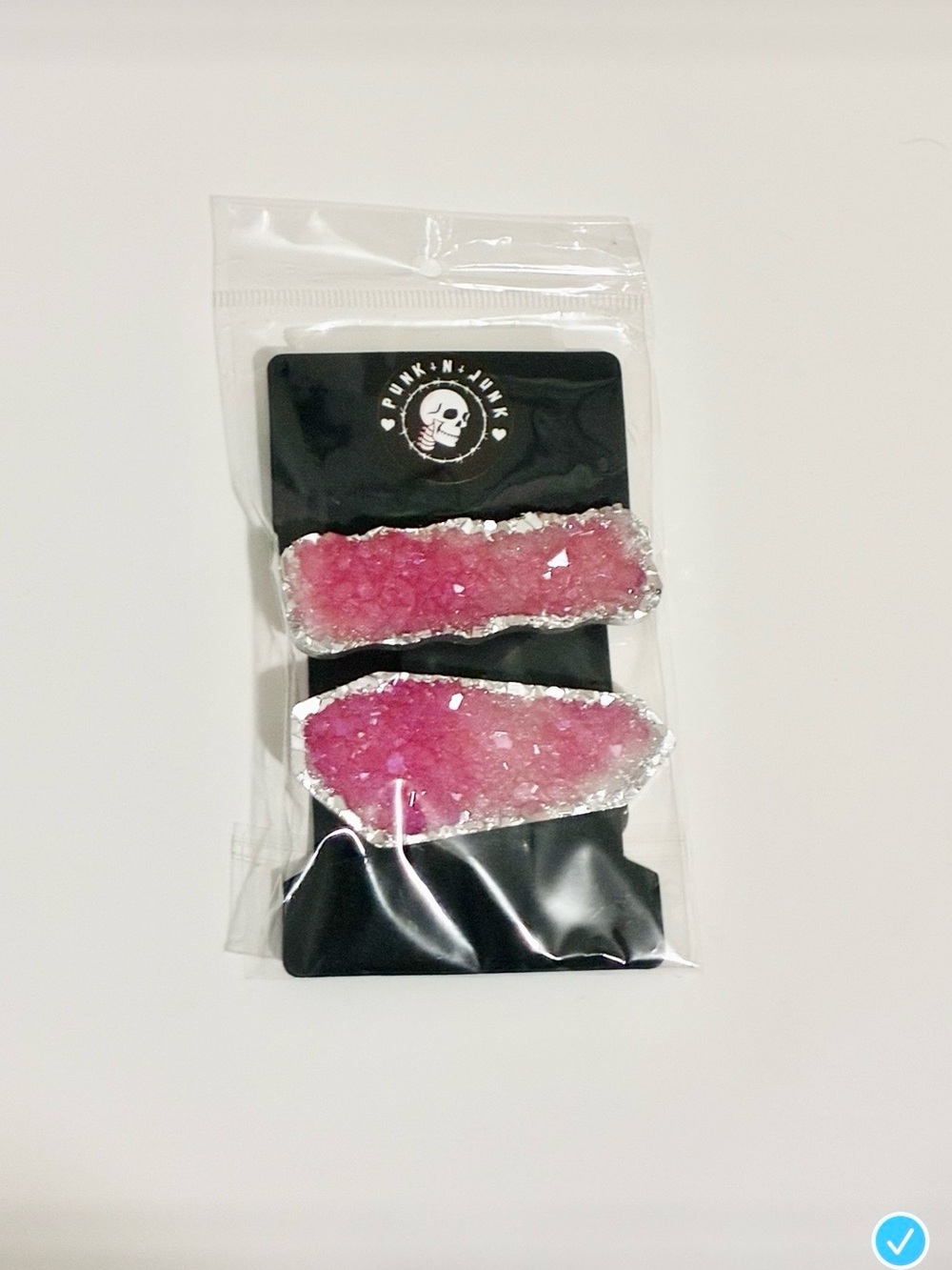 Boutique Crystal Druzy Geode Hair Barrettes NIB / NWT